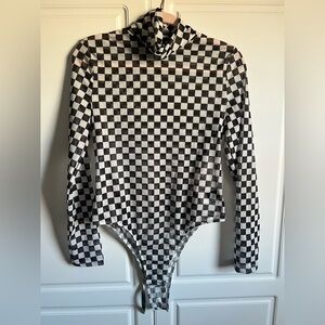 Women’s Checkered Bodysuit